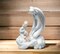 Ceramic Angel & Girl Watering Flowers Figurine, Home Décor, Religious Décor, Religious Gift, Church Décor, Baptism Gift, Gift for Daughter